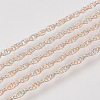 Soldered Brass Covered Iron Rope Chains CH-S125-07B-RG-1
