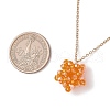 Handmade Glass Seed Beaded Star Pendant 304 Stainless Steel Cable Chain Necklaces for Women NJEW-MZ00118-05-3