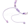 5Pcs 5 Colors Adjustable Glass Seed Beaded Anklets AJEW-AN00636-5