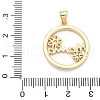 Mother's Day Brass Micro Pave Cubic Zirconia Pendants KK-Q055-02A-G-3