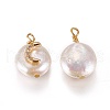Natural Cultured Freshwater Pearl Pendants PEAR-I005-02-2
