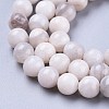 Natural White Agate Beads Strands G-K410-11-6mm-3
