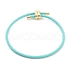 Braided Round Imitation Leather Bracelets Making BJEW-H610-03G-04-1