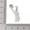 Non-Tarnish 201 Stainless Steel Pendants STAS-A094-05D-P-3