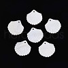Natural Freshwater Shell Carved Pendants SSHEL-N040-02-1