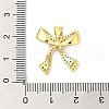 Brass Micro Pave Clear Cubic Zirconia Pendants FIND-Z041-08G-3