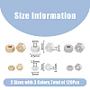 SUPERFINDINGS 120Pcs 6 Styles Rack Plating Brass Beads KK-FH0006-97-2