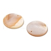 Natural White Shell Mother of Pearl Shell Pendants SSHEL-D080-2