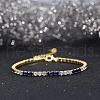 Real 14K Gold Plated 925 Sterling Silver Link Chain Bracelet BJEW-P311-01G-06-2