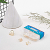 Brass Stud Earring Findings KK-BC0005-44G-5