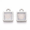 Square Alloy Resin Charms PALLOY-N177-04P-1