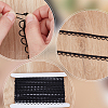 WADORN 10 Yards Polyester Braided Trims with Elastic Button Loops EC-WR0001-02A-3
