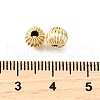Brass Corrugated Beads KK-V011-01B-G-2
