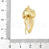 Brass Micro Pave Cubic Zirconia Pendants X-KK-U058-52G-3