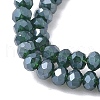 Electroplate Transparent Glass Beads Strands GLAA-XCP0001-60-3mm-3