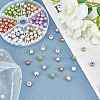   Spray Painted Acrylic Beads ACRP-PH0001-03-WH-6