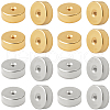Beebeecraft 60Pcs 2 Colors 304 Stainless Steel Ear Nuts STAS-BBC0005-15-1