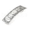 Rectangle with Moon Phase Pattern Alloy Hair Barrettes PHAR-G011-01AS-1