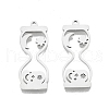 201 Stainless Steel Pendants STAS-N098-115P-3