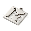 Non-Tarnish 304 Stainless Steel Pendants STAS-H184-11P-2