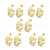 Clear Cubic Zirconia Round Stud Earrings EJEW-H092-07G-2