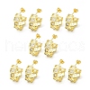 Clear Cubic Zirconia Round Stud Earrings EJEW-H092-07G-2