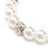 ABS Plastic Imitation Pearl  & Rhinestone Beaded Stretch Bracelet with Alloy Charm for Women BJEW-JB08526-02-6