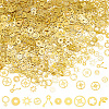 Olycraft 300~400Pcs 10 Style Brass Cabochons MRMJ-OC0003-83-1