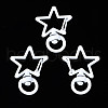 Spray Painted Eco-Friendly Alloy Swivel Snap Hooks Clasps PALLOY-T080-14M-NR-1