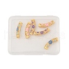 DICOSMETIC 6pcs 3 colors Pack Plating Alloy Enamel Beads ENAM-DC0001-33-2