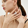 304 Stainless Steel Open Cuff Rings RJEW-UN00021-6