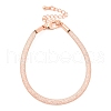 Brass Mesh Chain Bracelets for Women DIY-B066-02G-04-1