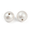 Compressed Cotton Pearl Beads WOVE-V001-A01-8mm-1