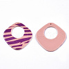 Opaque Printed Acrylic Pendants MACR-N011-004-B01-1