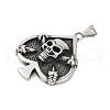 316 Surgical Stainless Steel Big Pendants STAS-D304-12AS-2