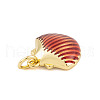 Rack Plating Brass Enamel Pendants KK-P269-09G-05-2