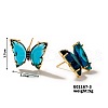 Crystal Butterfly Copper Stud Earrings FB3429-2-1