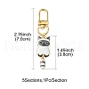Cat Alloy Enamel Pendant Decorations HJEW-FZ00010-2