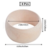 Unfinished Wood Plain Bangle for Women BJEW-WH0018-18-2