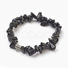 Natural Obsidian Beads Stretch Bracelets BJEW-JB03860-07-1