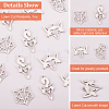 DICOSMETIC 32Pcs 4 Style 201 Stainless Steel Pendants STAS-DC0010-70-4