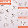 DICOSMETIC 32Pcs 4 Style 201 Stainless Steel Pendants STAS-DC0010-70-4