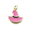 Brass Enamel Pendants KK-K400-23G-03-1