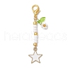 Alloy Enamel Pendant Decorations HJEW-MZ00087-4