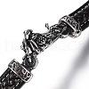 Men's Braided Leather Cord Bracelets BJEW-H559-09B-2