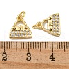 Rack Plating Brass Micro Pave Clear Cubic Zirconia Charms KK-U030-10G-3