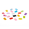 100Pcs 20 Colors Flatback Resin Cabochons RESI-PJ0001-02-14
