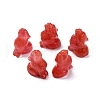 Synthetic Cherry Quartz Glass Display Decorations DJEW-P019-A20-1
