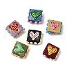 Handmade Lampwork Enamel Beads LAMP-S079-09-1