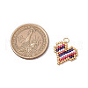 MIYUKI Delica Glass Seed Beaded Heart Pendants PALLOY-MZ00703-01-2